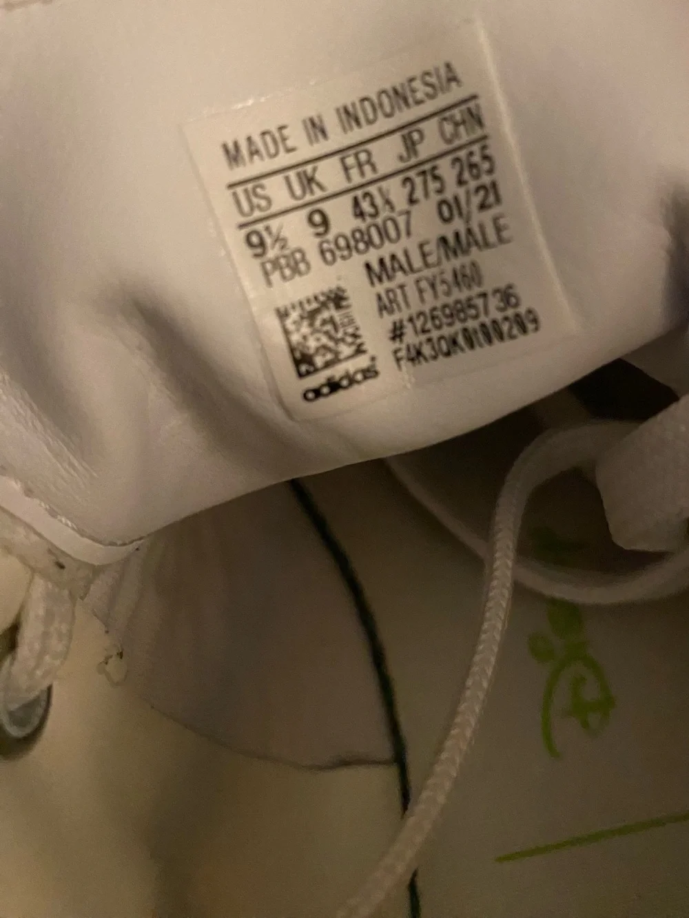 Adidas Stan Smith Collab Sneakers Mens 9.5 Disney Kermit The Frog Muppet Shoes
